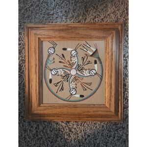 "Whirling Wind Logs" Navajo Sand Painting